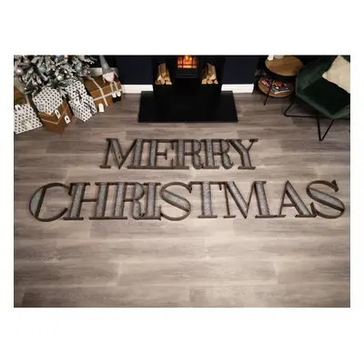 40cm Industrial Metal Set of Merry Christmas Letters Decoration