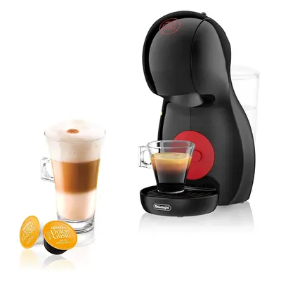 Capsule coffee machine, espresso, cappuccino etc., 0.8 l, black and red