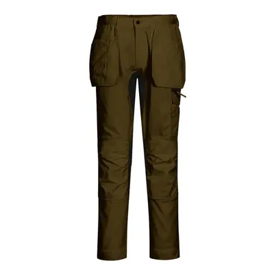 (38R, Olive Green) Portwest Mens WX2 Stretch Holster Pocket Trousers