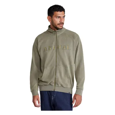 (XS, Khaki Green) Animal Mens Liam Zipped Sweatshirt