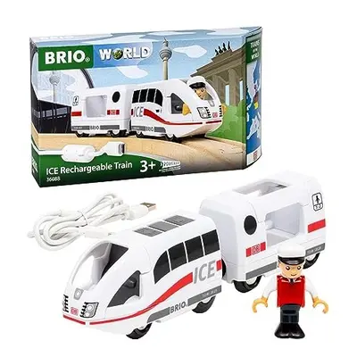 World Battery Powered Rechargeable ICE German Toy Train Engine for Kids Age Years Up - Railway A