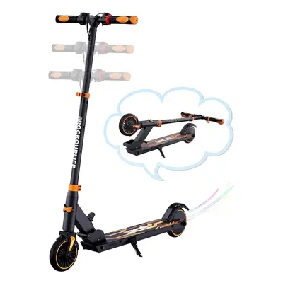 RCB R15 Kid E-Scooter: Electric Fun for Young Explorer (Black+Orange)