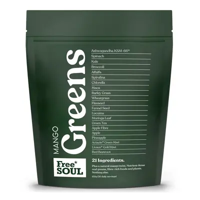 Mango Greens | Daily Greens Superfood Powder | Natural Mango Flavor | Servings