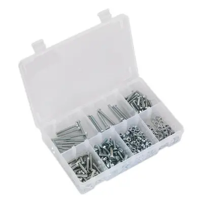 444 Piece Setscrew Nut & Washer Assortment - High Tensile Steel - M5 Metric