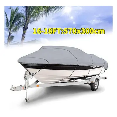 (16-18FT) Boat Cover Yacht Outdoor Protection Waterproof Boat Cover Fabric Anti-smashing Tear Pr