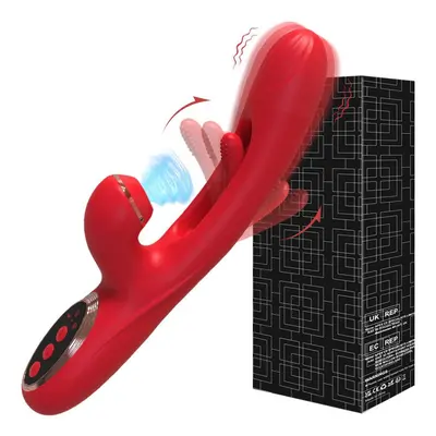 (red, B) Tapping Flapping Vibrator For Women Clitoris Clit Sucker Stimulator Powerful Sex Toy Wo