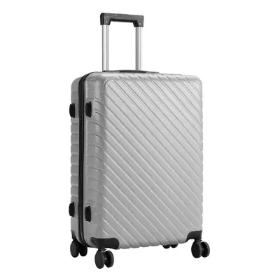 (Grey) Lightweight Hardside Travel Suitcase, Inch