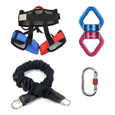 (as the picture, 160LBS) Bungee Fitness Equipment Adults Bungee Dance Workout Cord Anti-gravity 