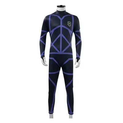 (blue, M) Anime Blue Lock Nagi Seishiro Cosplay Costume Black Jersey Jumpsuit Football Bodysuit 