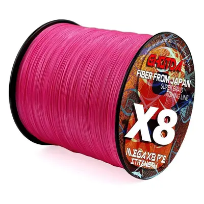 (pink, 61lb) Carp Fishing Line 1000m Strands Braided 8x Multifilament Pe Saltwater Fishing Acces