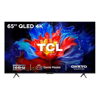 TCL 65P8K-UK 65" 4K 144Hz Gaming QLED Onkyo 2.1 Dolby Atmos Google TV