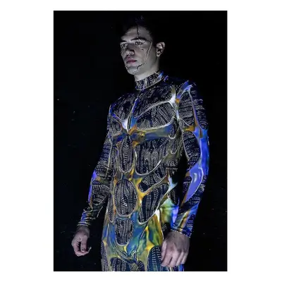 (XL) Cyborg Men's Costume, Men Halloween Costume, Halloween Costumes For Couples, Men Robot Cost