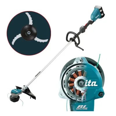 Makita DUR368LZ Twin LXT 18v 36v Li-Ion Brushless Brush Cutter Bare + Blade