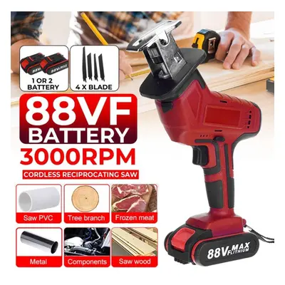 (2Battery) 21v ElectricÂ sawÂ rechargeableÂ cordlessÂ reciprocatingÂ sawÂ 88vf WithÂ 1/2Â li-ion