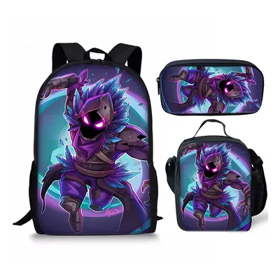 (24) Fortnite Game School Bag Backpack Lunch Bag Pencil Case 3PCS