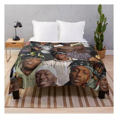 Fleece Throw Blanket ksi photo collage for Sofa Couch Kids x Inches