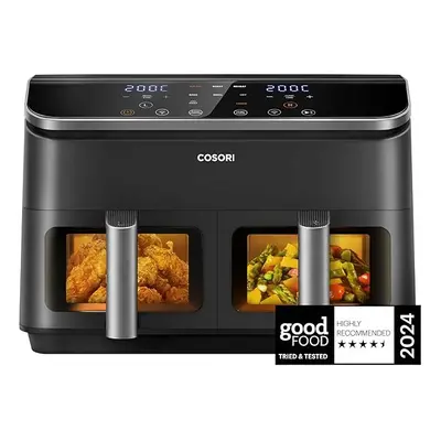 COSORI Dual Air Fryer, 8.5L Family Capacity, 8-In-1, Non-Stick Drawers with Visible Window, Acce