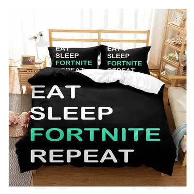 (Single(135x200 cm), 11) Fortnite Bedding Single Double Cartoon Quilt Cover Kids Quilt Cover