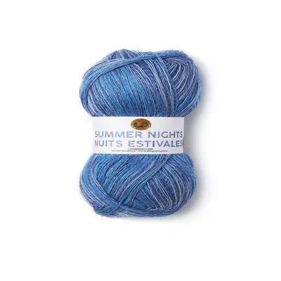 (1 Skein) Lion Brand Yarn Summer Nights Bonus Bundle Yarn, Cast Away