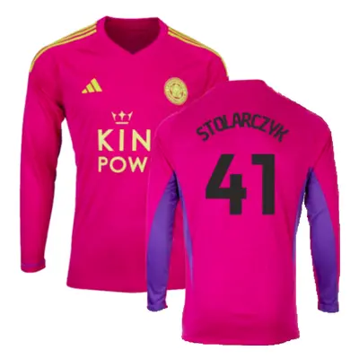 (L) Leicester City Home Goalkeeper Shirt (Pink) (Stolarczyk 41)