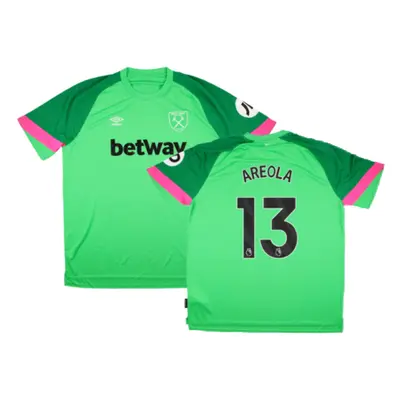 (XL) West Ham SS Home Goalkeeper Shirt (Green) (Areola 13)