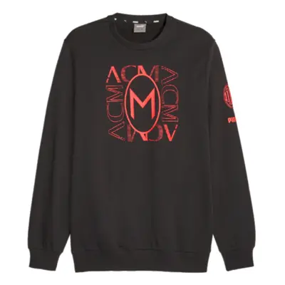 (XL) AC Milan FtblCore Graphic Crew Sweat (Black)