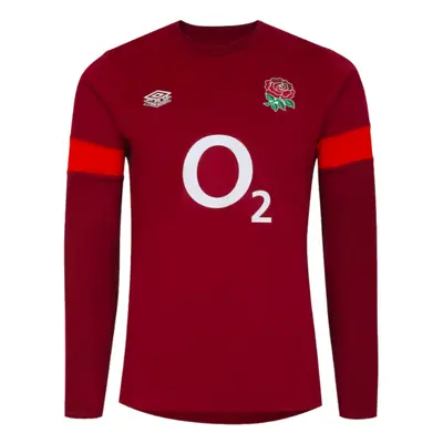 (XL) England Rugby Contact Drill Top (Flame Scarlet)