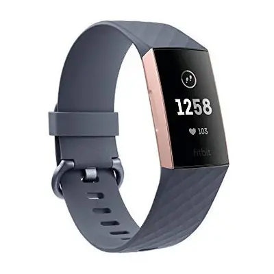 Fitbit Charge Advanced Fitness Tracker with Heart Rate, Swim Tracking & Day Battery - Rose-Gold/