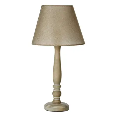 Premier Housewares Maine Candlestick Table Lamp with Plain Rod