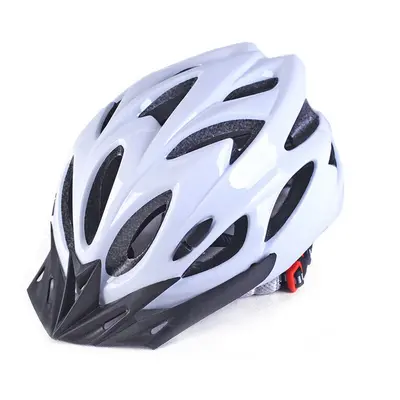 (White) Professional Road Mountain Bike Helmet Hole Breathable Ultralight Cycling Helmet Motorcy