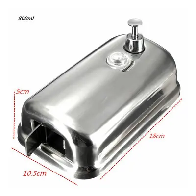 (800ml) Stainless Steel Wall-mounted Liquid Soap Dispenser Shower Body Wash Shampoo Hand Sanitiz