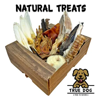 (x3 Packs) Natural Dog Treat Selection Pack | 30+ Chew Treats, Pigs Ears, Rabbit, Chicken