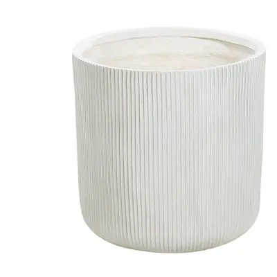 Flower Pot Fibre Clay ? cm Off-White OREOI