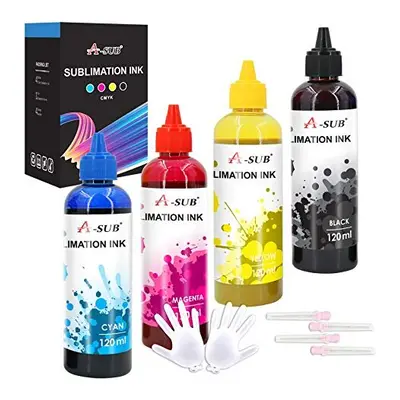 A-SUB 480ml Sublimation Ink Refill Compatible with EPSON WF2800 WF2900 WF3800 WF4800 WF7830 WF78