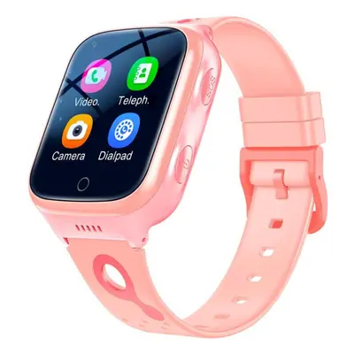 (pink, Asia version) 4g Kids Watch With 1000mah Big Battery Video Call Phone Watch Gps Location 