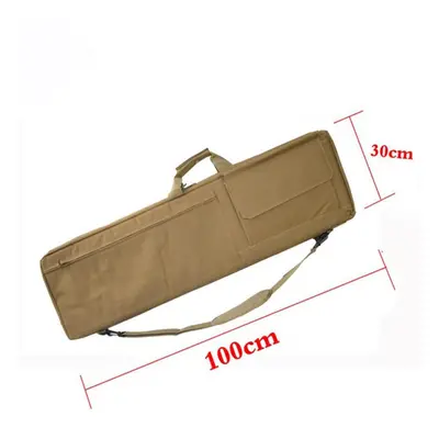 (Tan 100CM) 85cm/100cm Hunting Gun Bag Army Shooting Sniper Gun Case Military Fishing Bag Campin