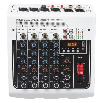 Audio Mixer Channel Dj Mixer Sound Board Console With Usb Mp3 Bluetooth Input 48v For Live Perfo