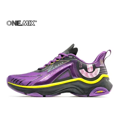 (African Purple, 44) ONEMIX New Designers Running Shoes High Quality Sneakers for Men Breathable