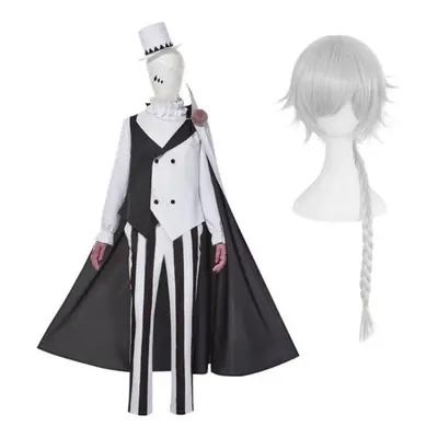 (XL-(Costume+Wig)) Bungo Stray Dogs Season Nikolai Gogol Cosplay Costume Cloak Anime Uniform Hal