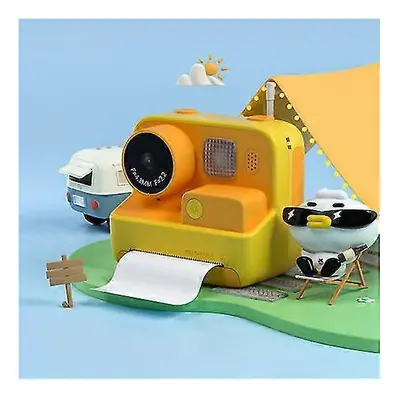 (no card) Kids Instant Camera Print Camera 1080p Video Digital Camera With Print Paper