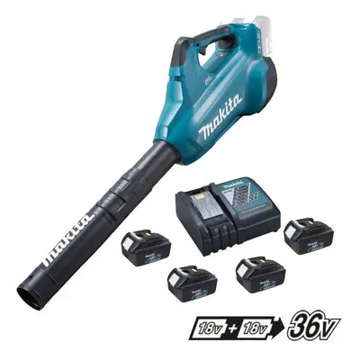 Makita DUB362 Twin LXT 18v/36v Li-Ion Brushless Leaf Blower, x 3.0ah + Charger