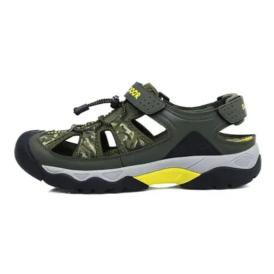 (green, 39) Summer Men Beach Sandals Big Size Extrawide Men Sandals Outdoor Walking Beach Shoes 