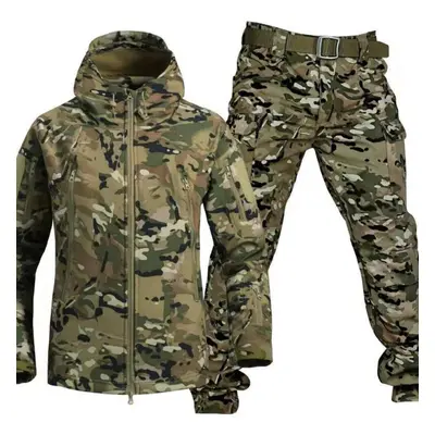 (camouflage, M) Military Combat Uniform Outdoor Mountaineering Military Long Sleeve Tactical Tra