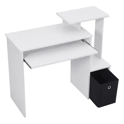 Multipurpose Computer Desk with Storage Bin for Home Office