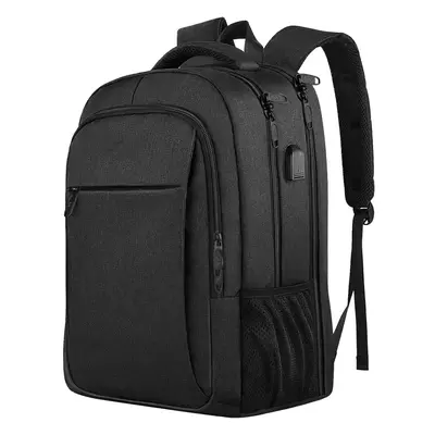 (17.3 inch, Black) Travel Laptop Backpack 17.3 Inch Large Computer Backpack Stylish Business Bag