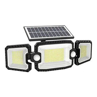 Veofoo Solar Security Lights Outdoor Motion Sensor, Dual-Sensor Adjustable Solar Powered Light L