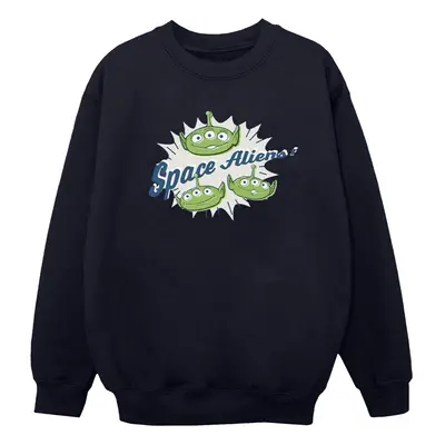 (XL, Navy Blue) Disney Womens/Ladies Toy Story Aliens Sweatshirt