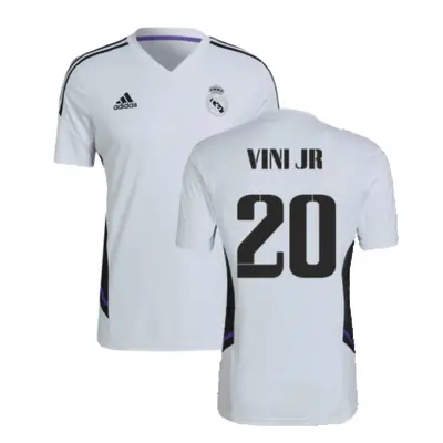 (XL) Real Madrid Training Shirt (White) (VINI JR 20)