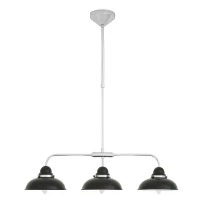 3 Shade Pendant Light - Black