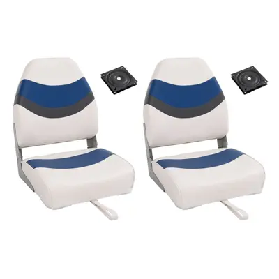 vidaXL Foldable Boat Seat Set Piece High Backrest Sailing Fishing Canoe Seat